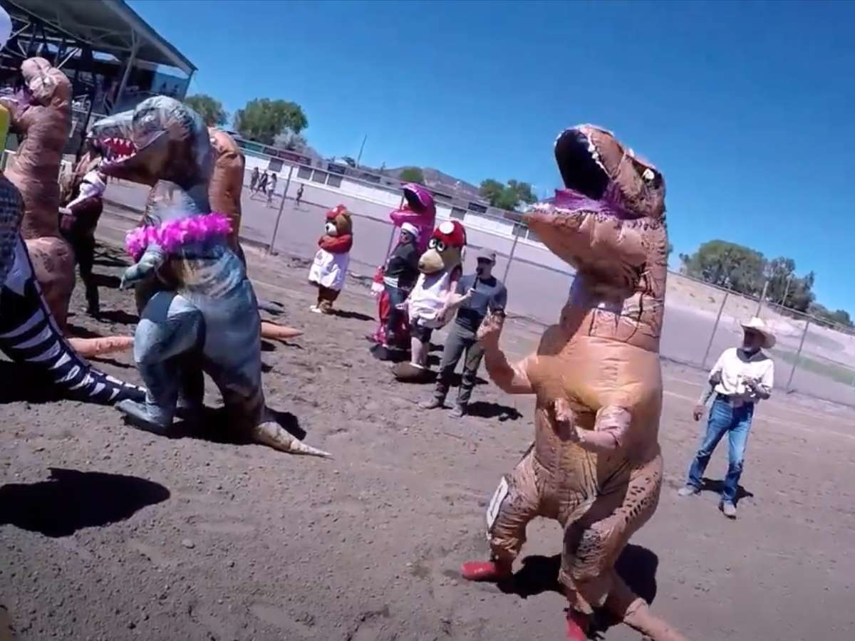 Trex Mascot Race White Pine County Horse Races