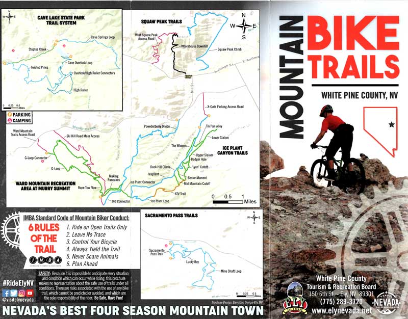 Ely Mountain Bike Trails pamphlet page 1