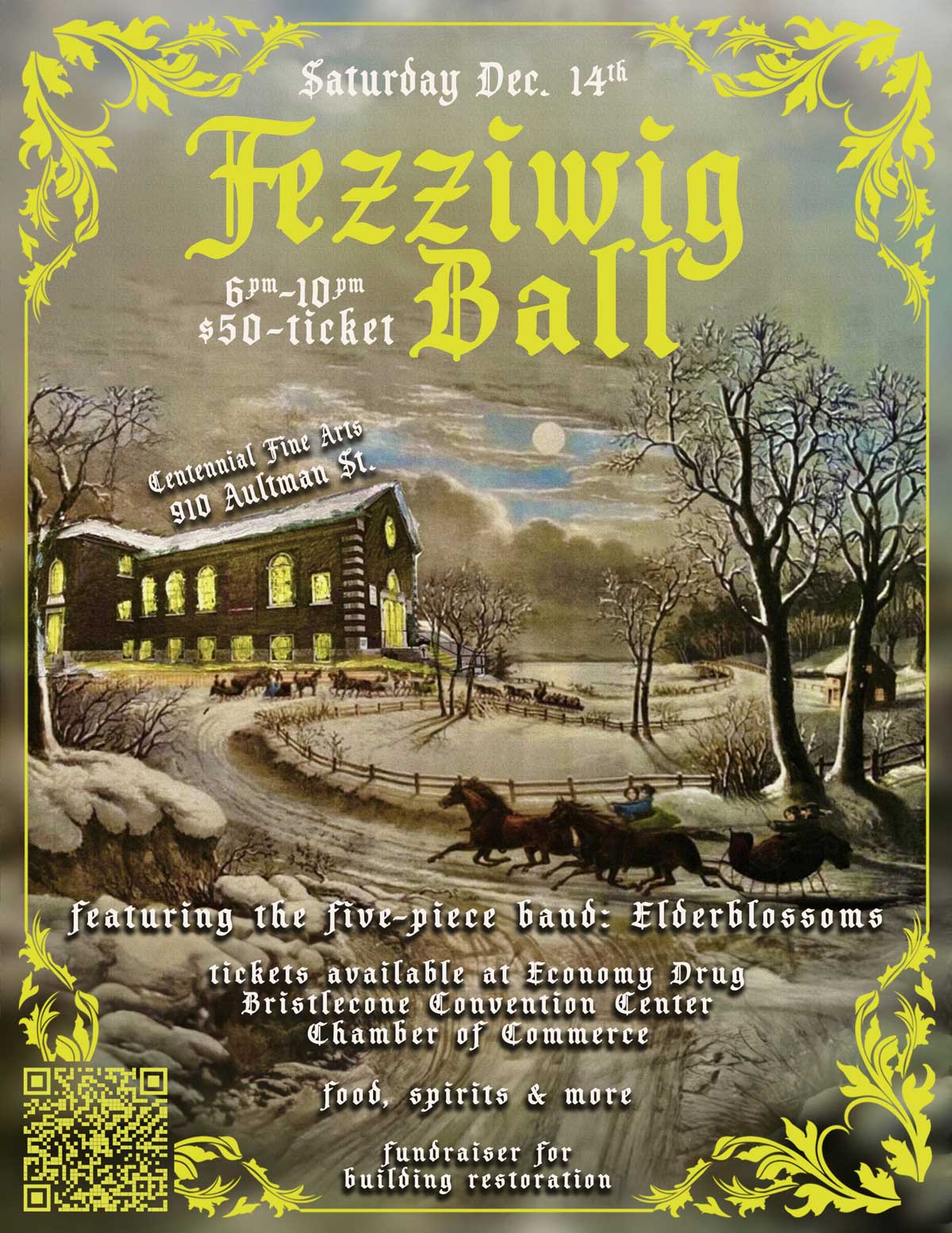 Fezziwig Ball poster 2024 Ely Nevada